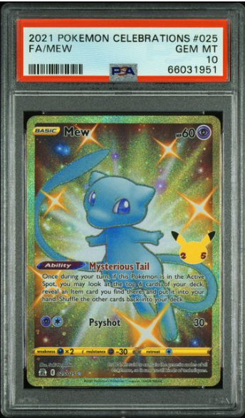 2021 POKEMON CELEBRATIONS #025 FA/MEW