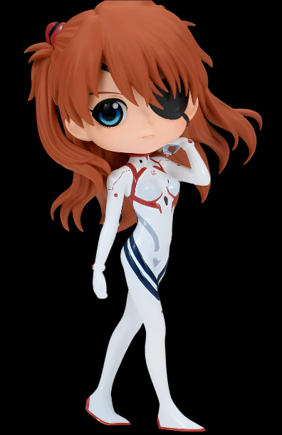 Banpresto Q Posket Figure Asuka Shikinami Langley Evangelion: 3.0+1.0, Plugsuit Style 14 cm BP88483 Multi-Coloured