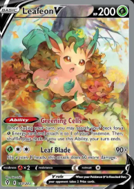 Leafeon V (Alternate Full Art) Pokemon • Ultra Rare • 167/203 Evolving Skies