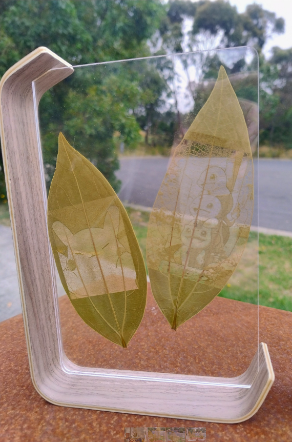 Custom Anime Leaf Carvings: Pokémon & One Piece Art